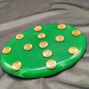 Acrylic Encased 1974 D Copper Cents